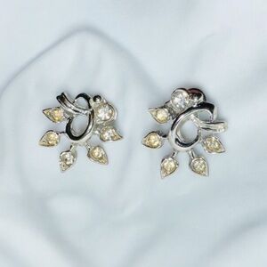 Duane Rhinestone Screw-back Earrings